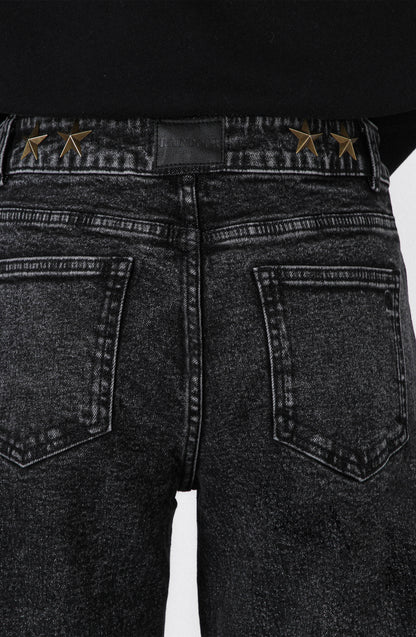 Pantalón Estrellas Cinturón Black