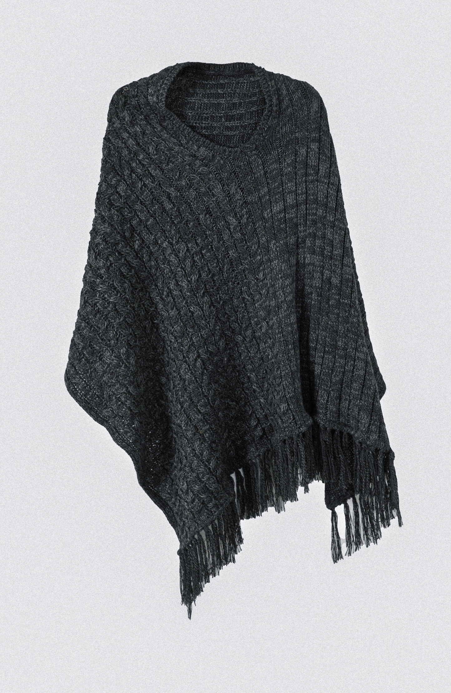 Poncho Flecos Gray