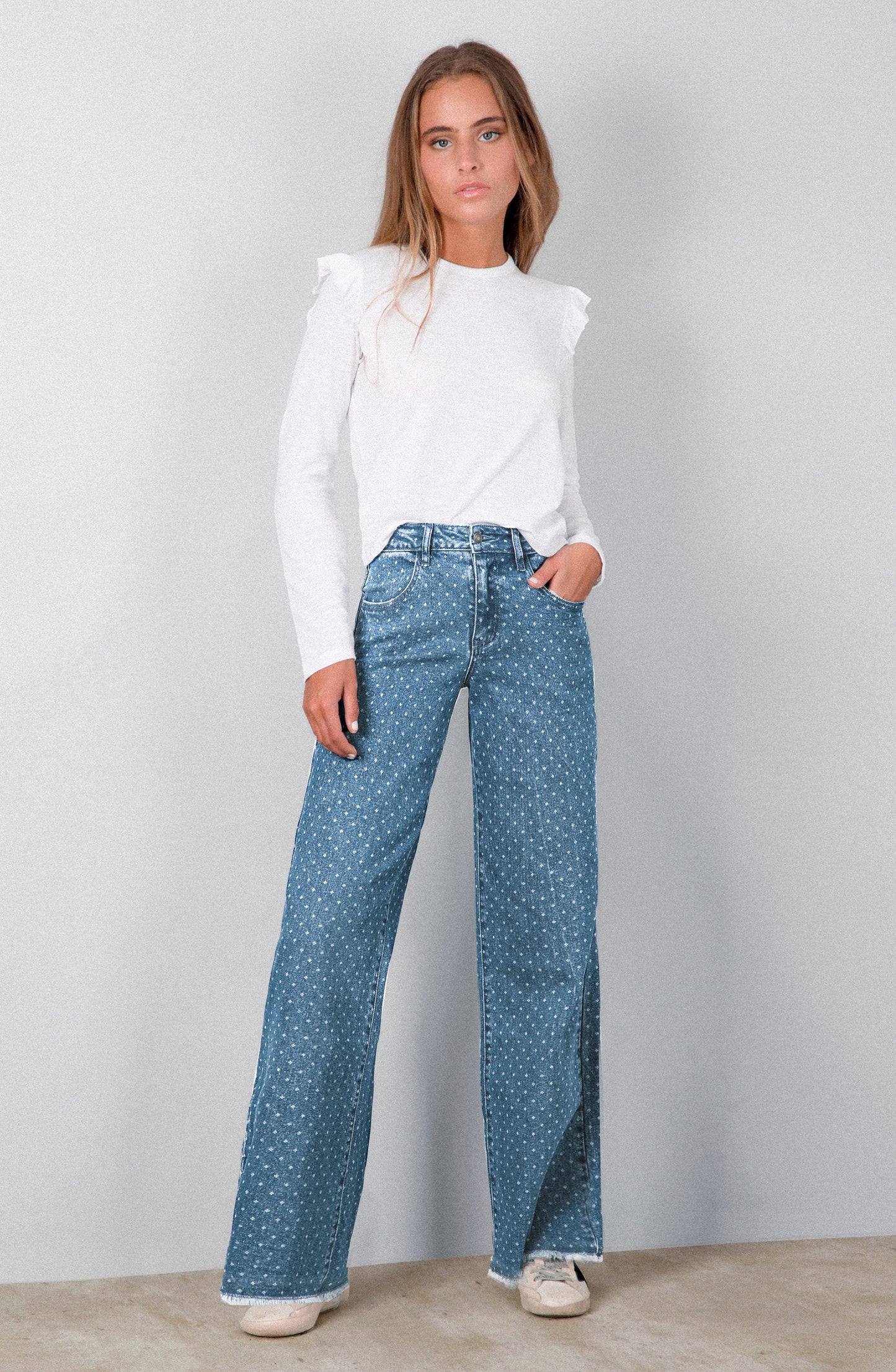 Pants Laser Rombos Blue