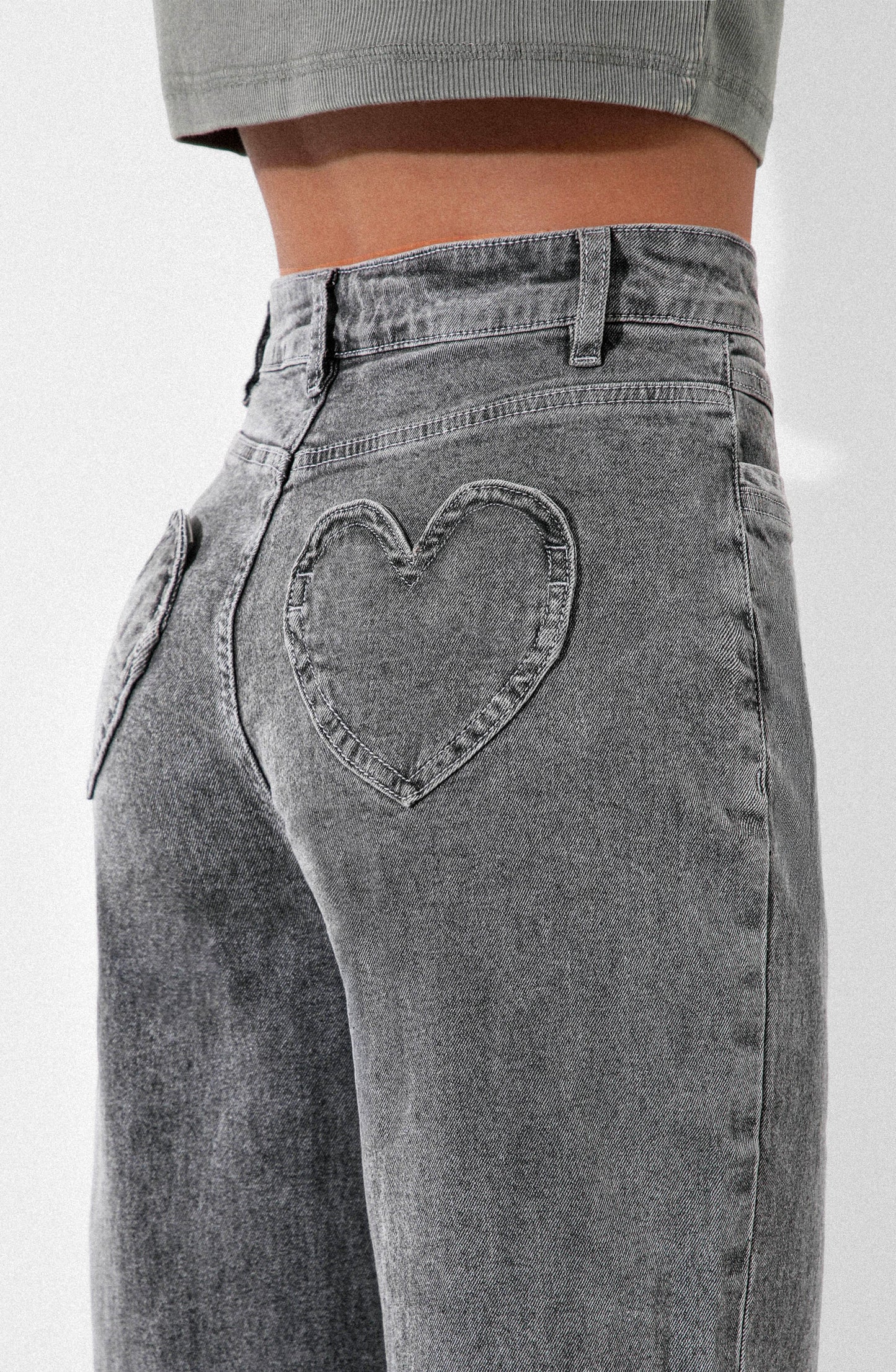 Pantalón Wide Leg Corazón Gray R