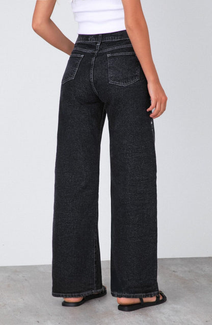 Pantalón Ojal Frontal Black