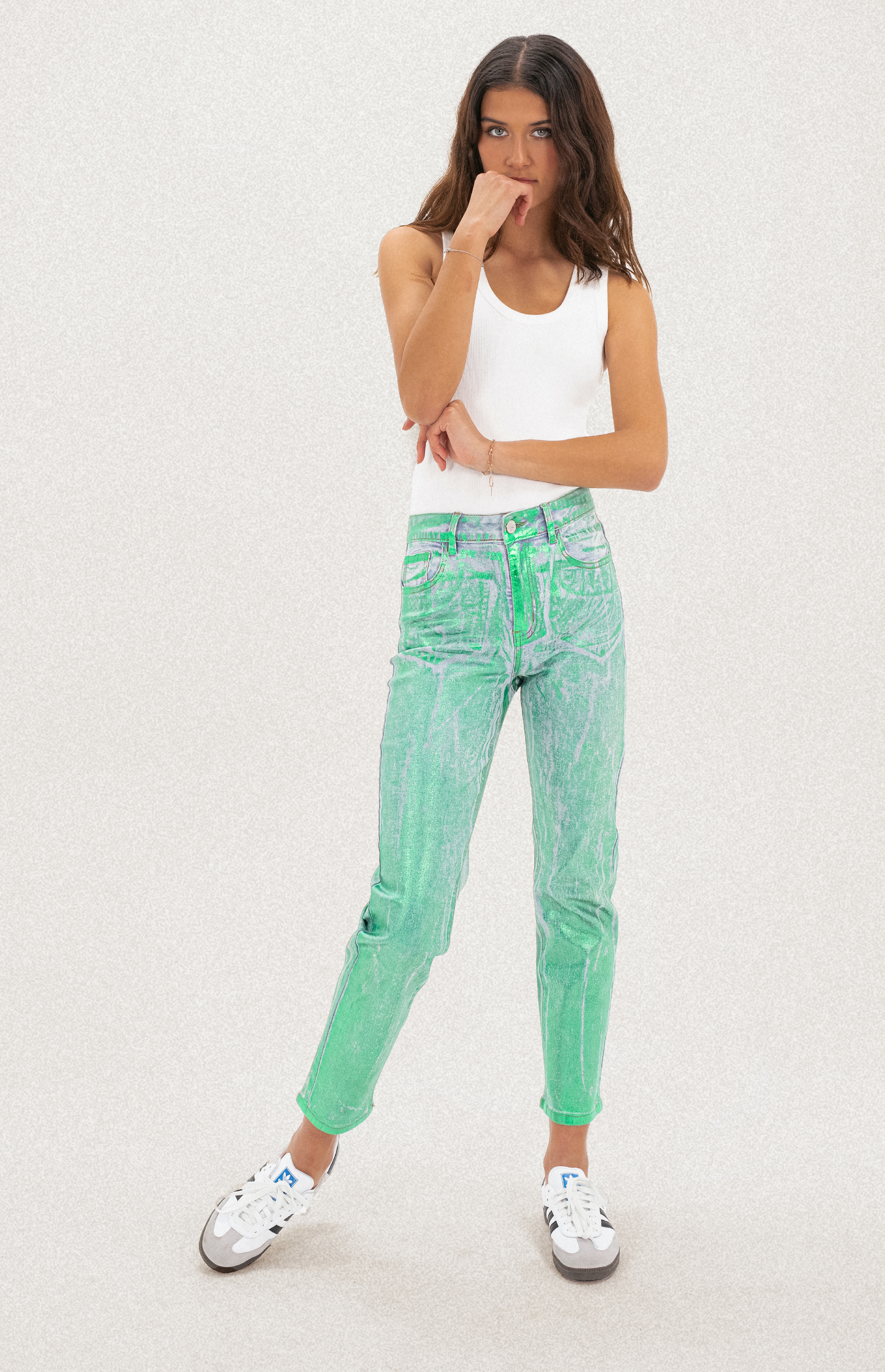 Pants Foil Green