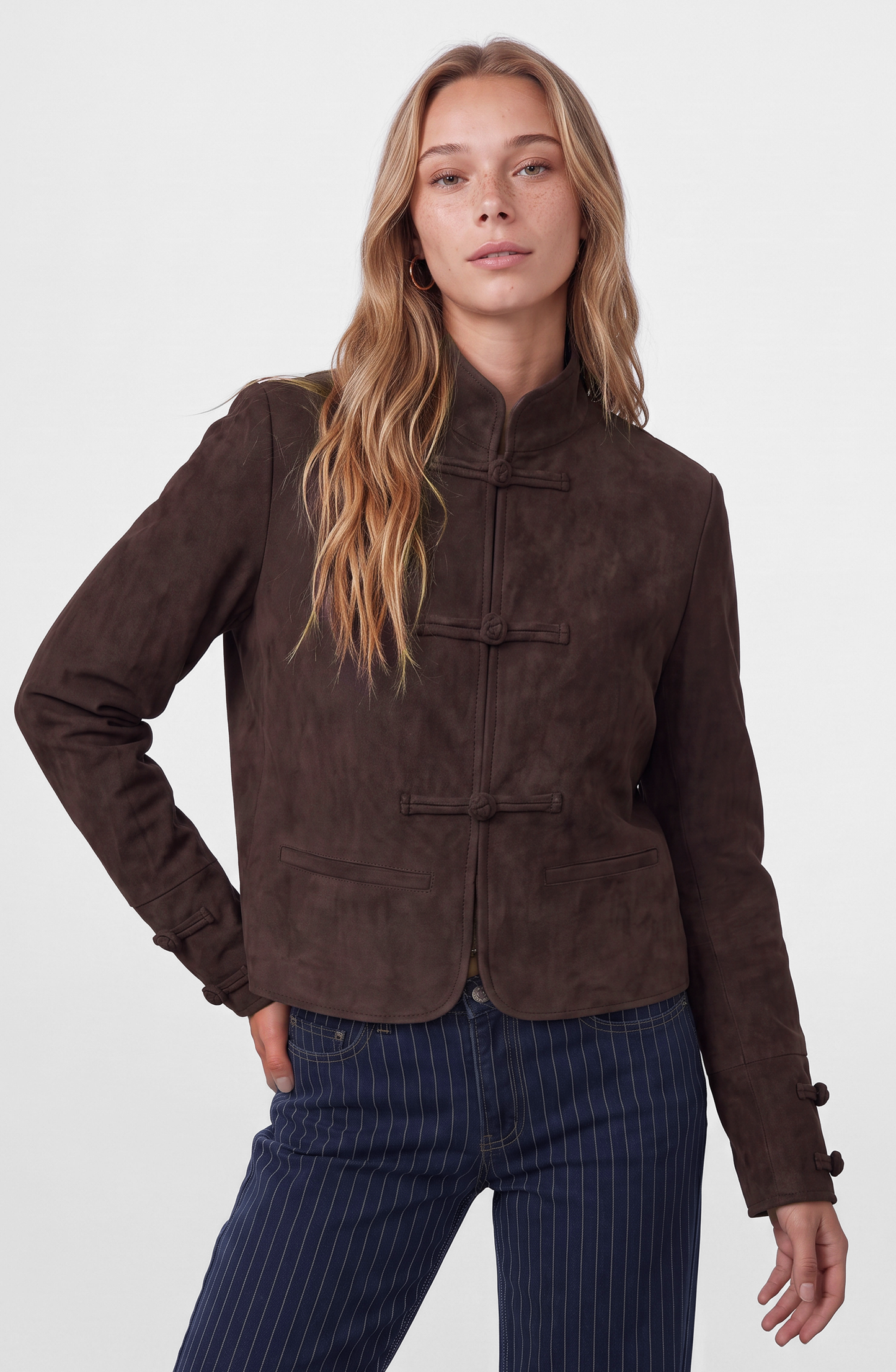 Chaqueta Suede Japo Brown