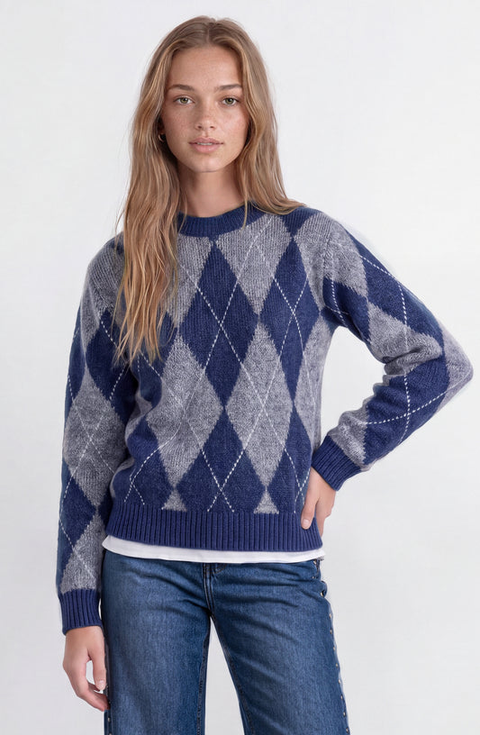 Sweater Rombos Grey