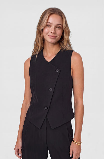 Vest Sastrero Tencel Black