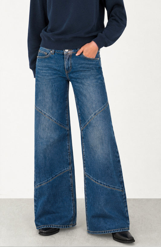Pantalón Costuras Dark Blue