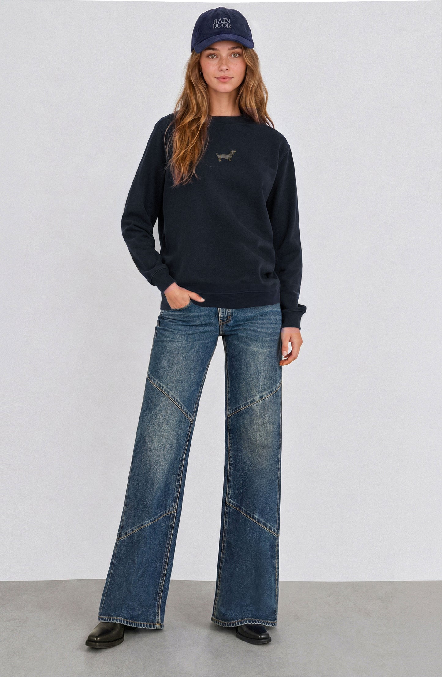 Polerón Crew Neck Perro Black