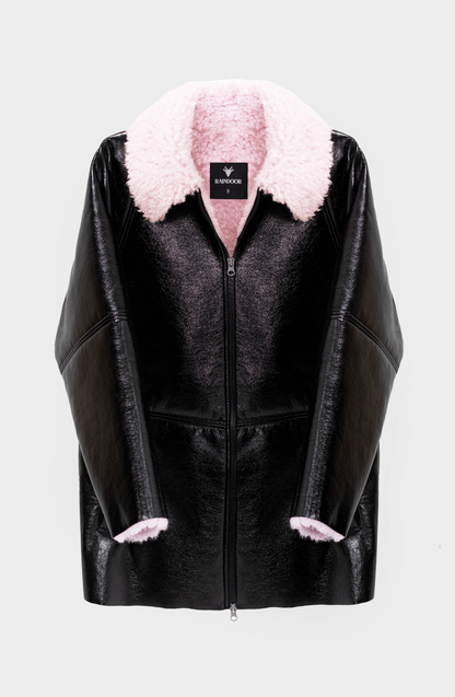 Chaqueta Bonded Charol Pink