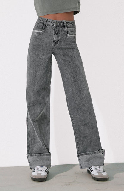 Pantalón Wide Leg Corazón Gray R