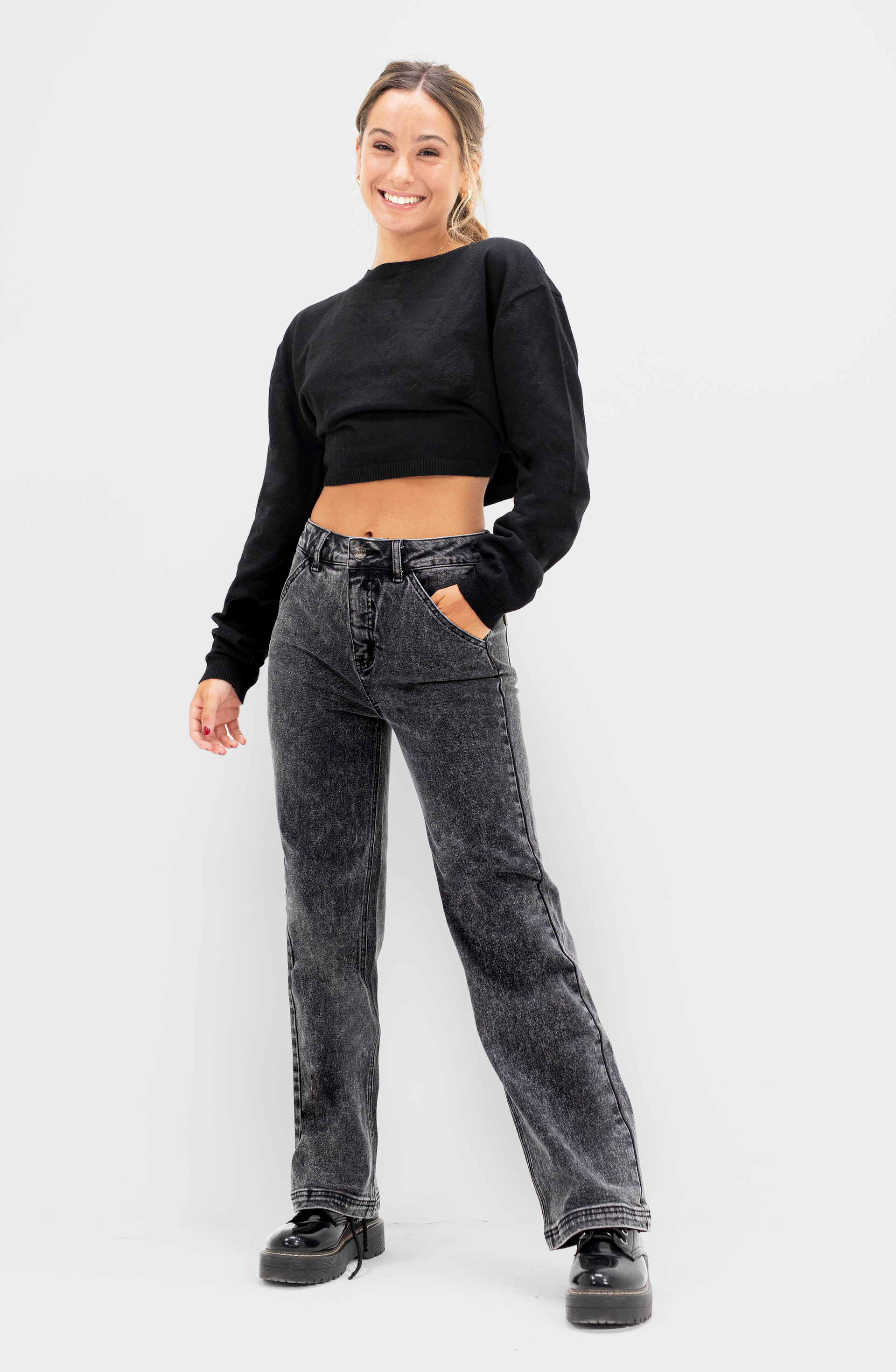 Sweater Espalda Abierta Black – Raindoor