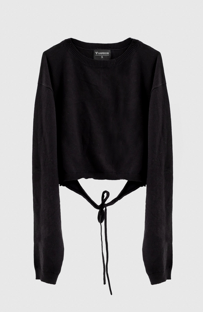 Sweater Espalda Abierta Black