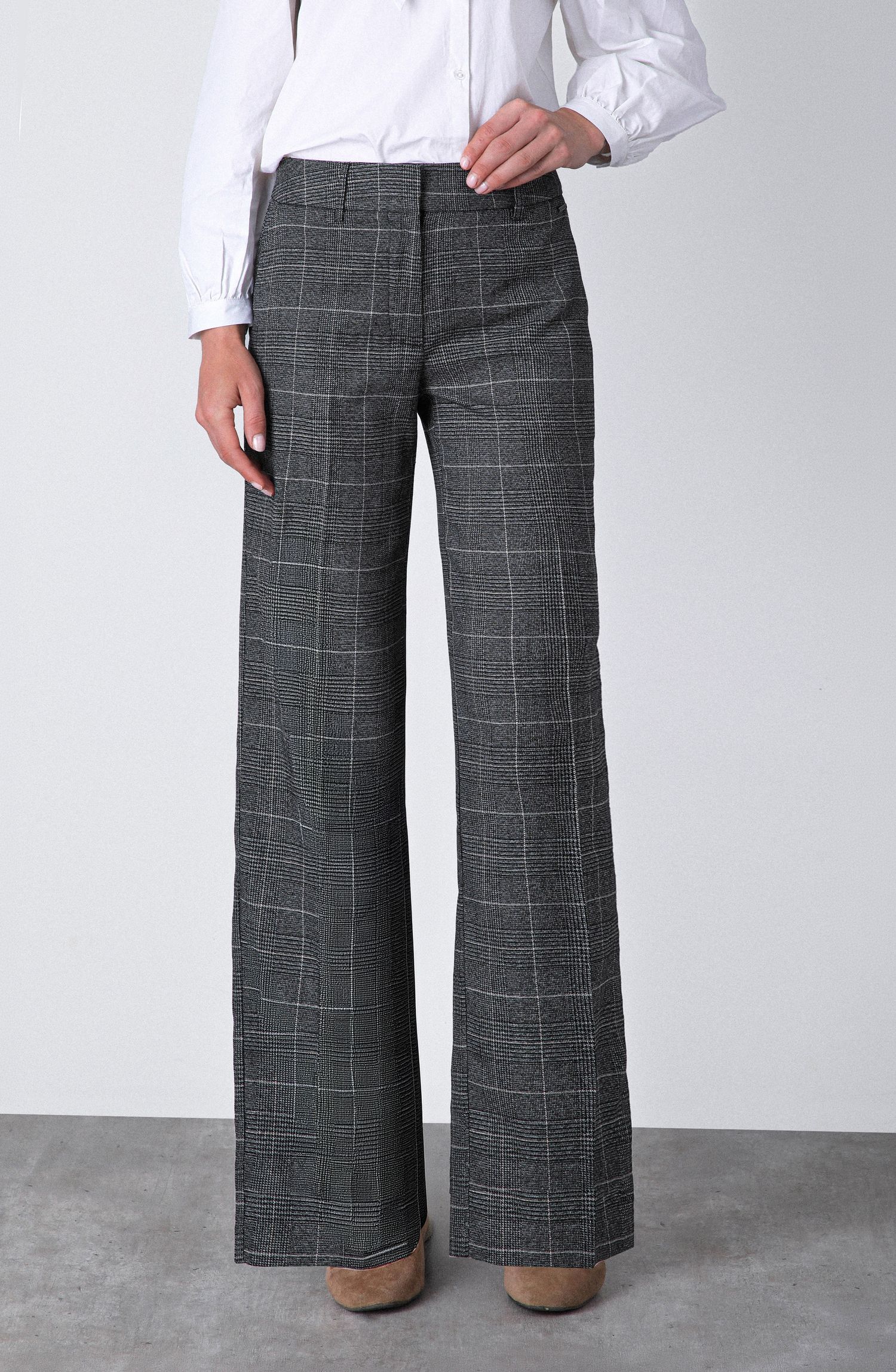 Pantalón Tejido Lurex Grey