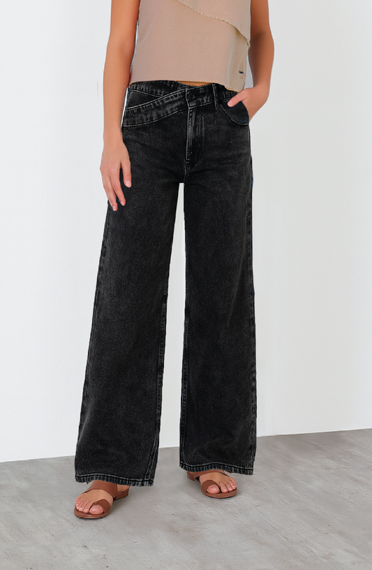 Pantalón Pretina Cruzada Black