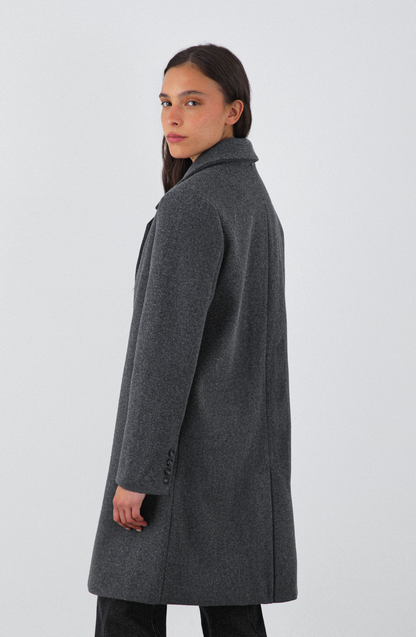 Abrigo Lanilla Melange Gray