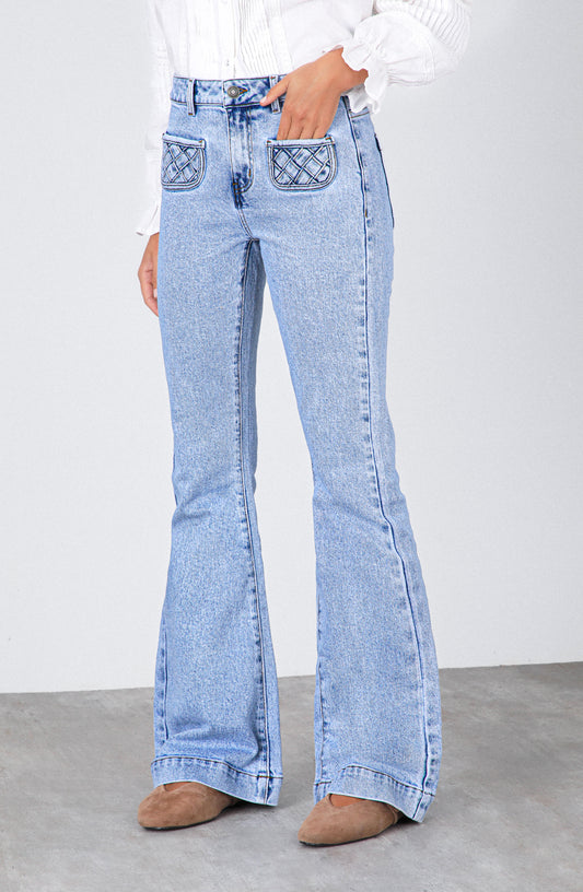 Pantalón Pocket Nudos Blue