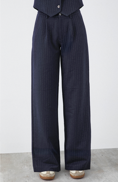 Pantalón Lineas Lurex Blue