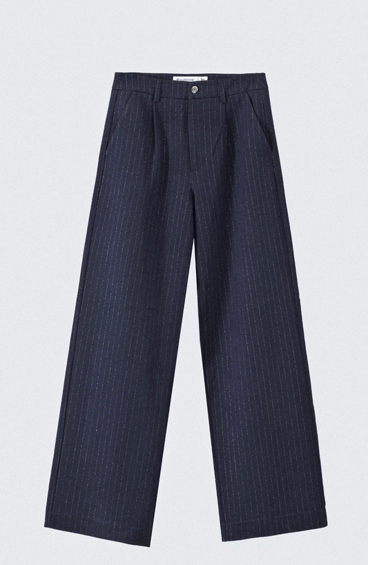 Pantalón Lineas Lurex Blue