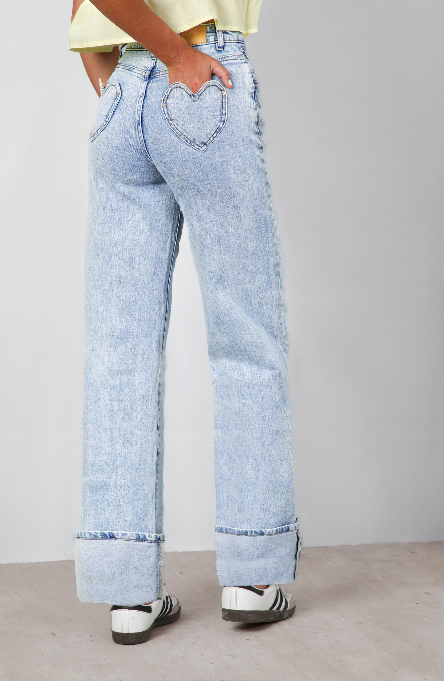 Pants Wide Leg Corazón Blue