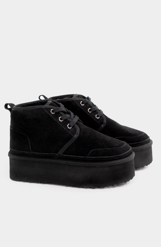 Botín Plataforma Black