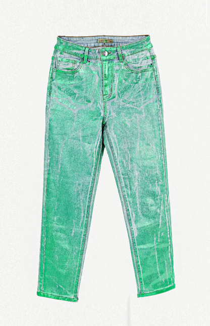 Pants Foil Green