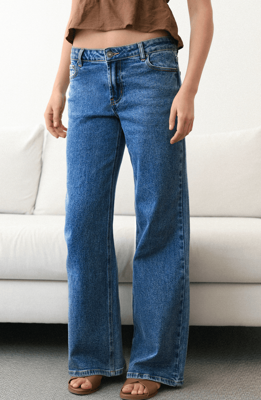 Pantalón Tiro Bajo Blue