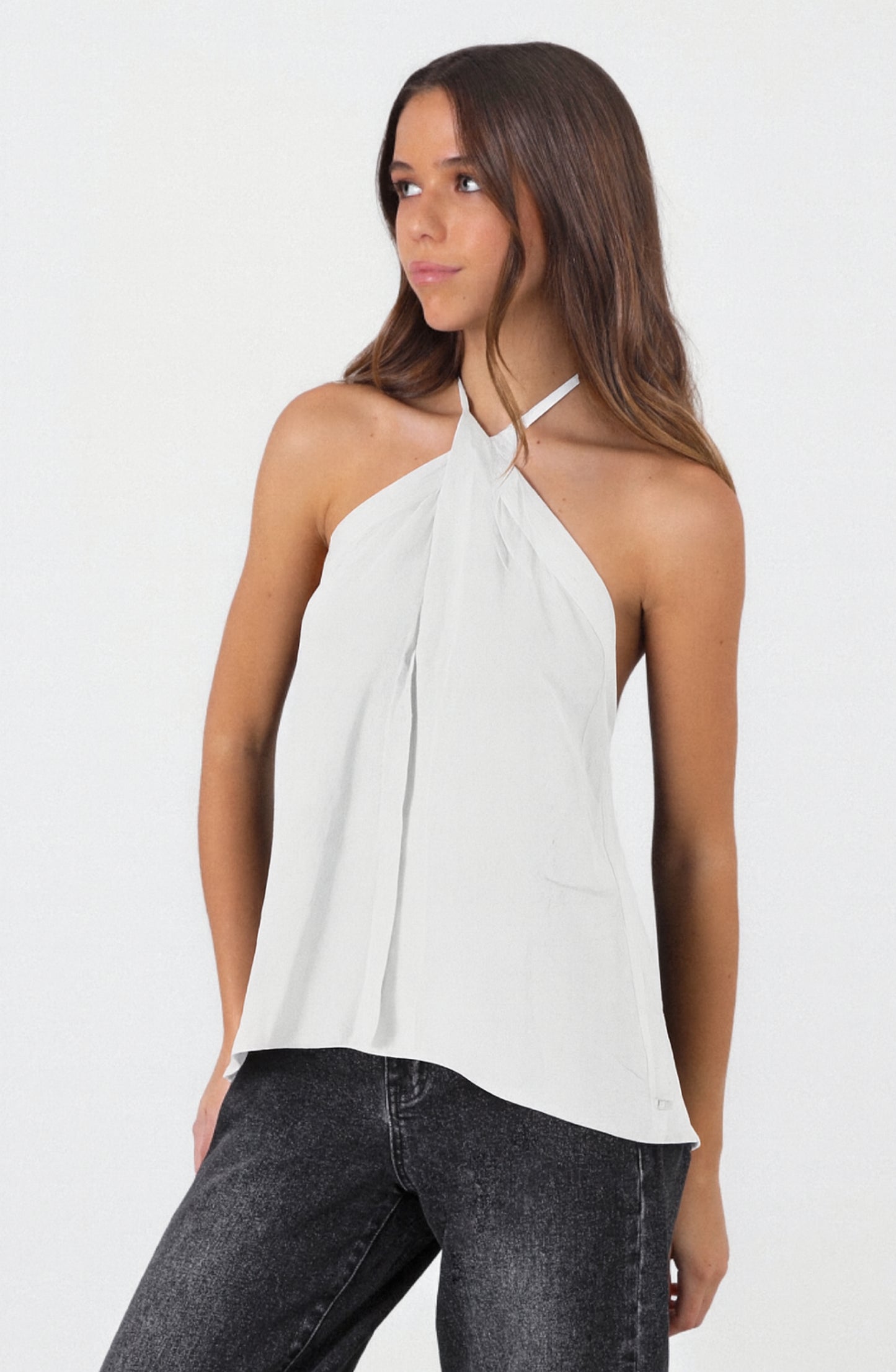 Top Cruzado Ecru