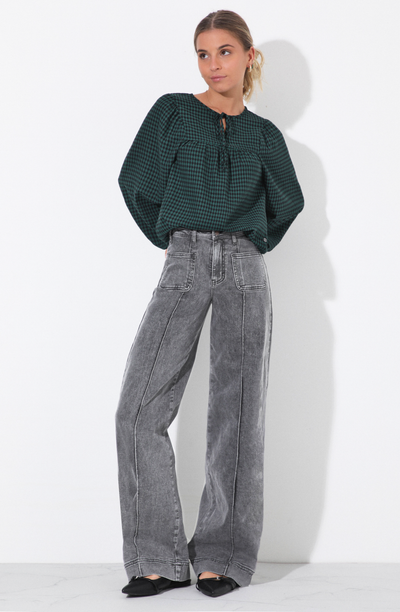 Pants Wide Leg Pocket Gray – Raindoor