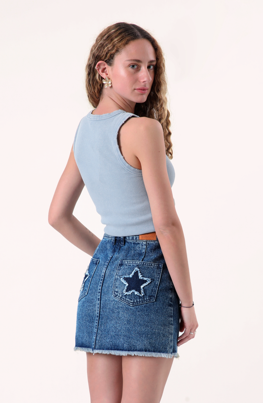 Falda Estrellas Blue