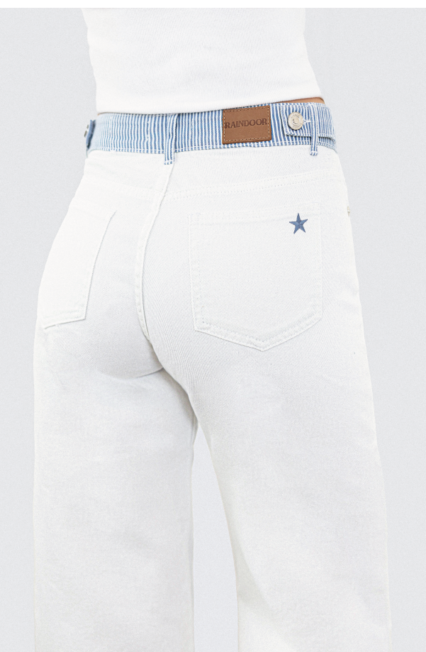 Pantalón Pretina Rayas White