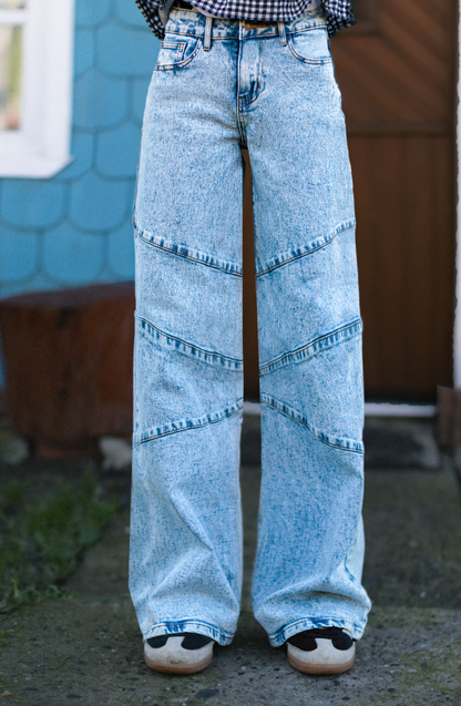 Pantalón Corte Diagonal Light Blue R