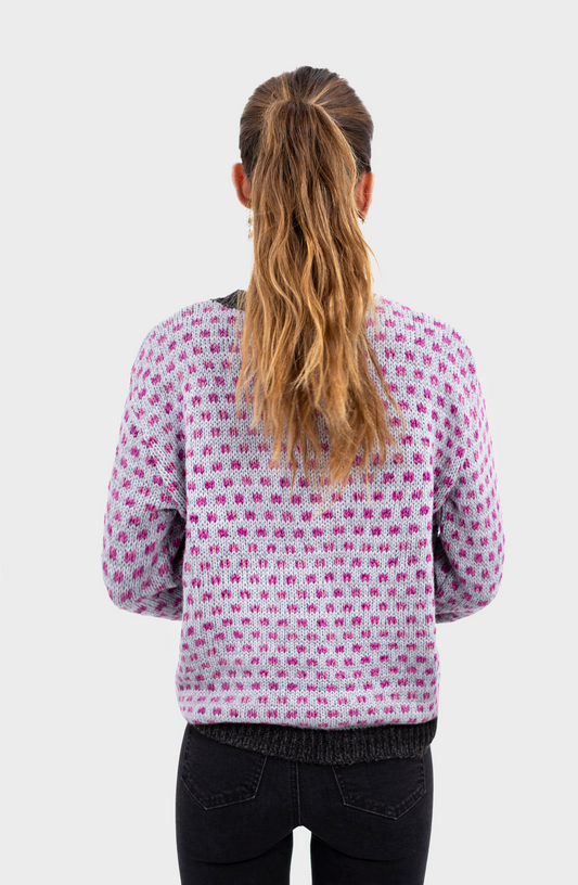 Sweater Jacquard Blue