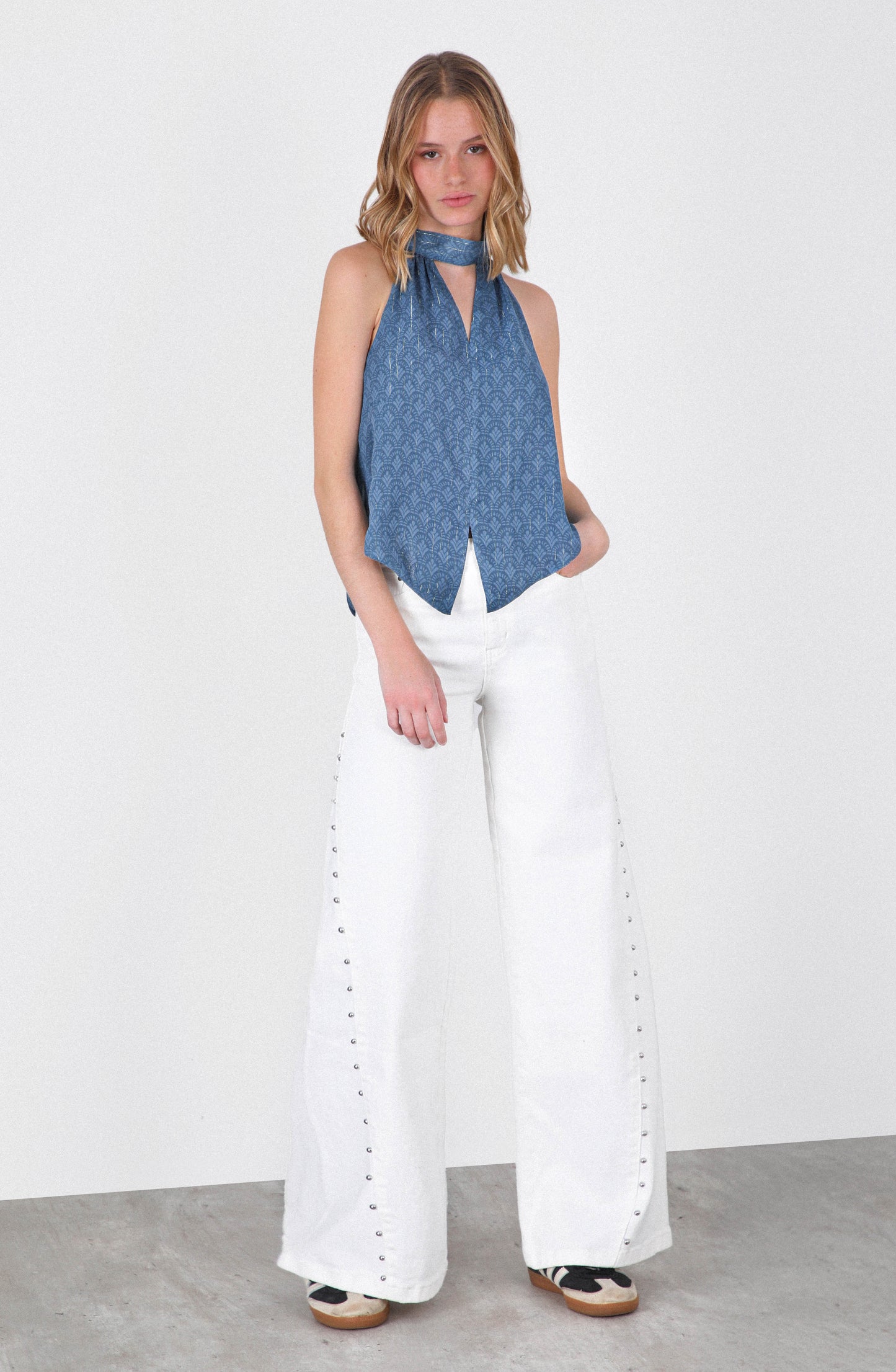 Top Halter Blue
