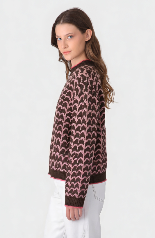 Sweater Ondas Fucsia