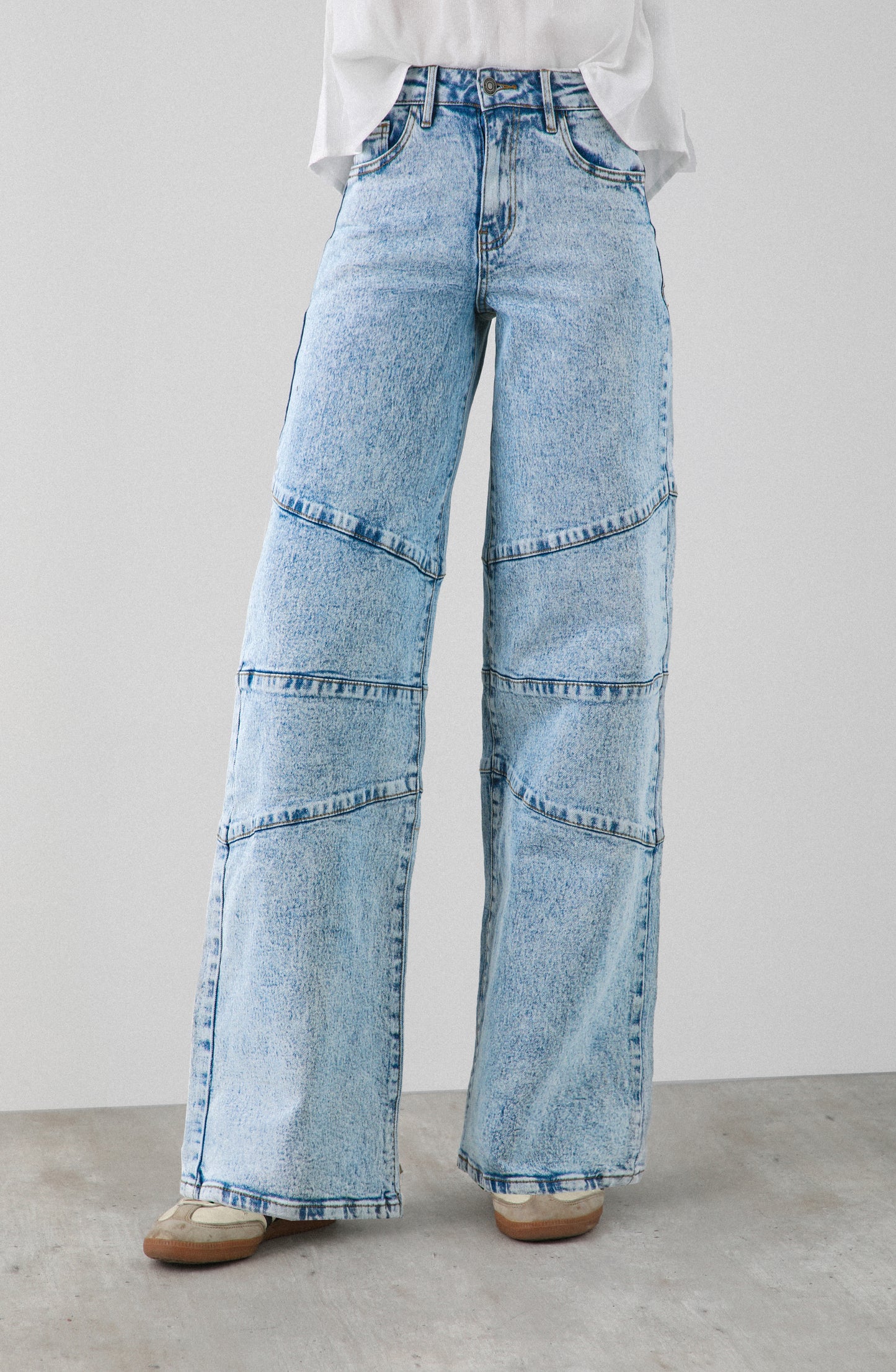 Pantalón Corte Diagonal Light Blue R