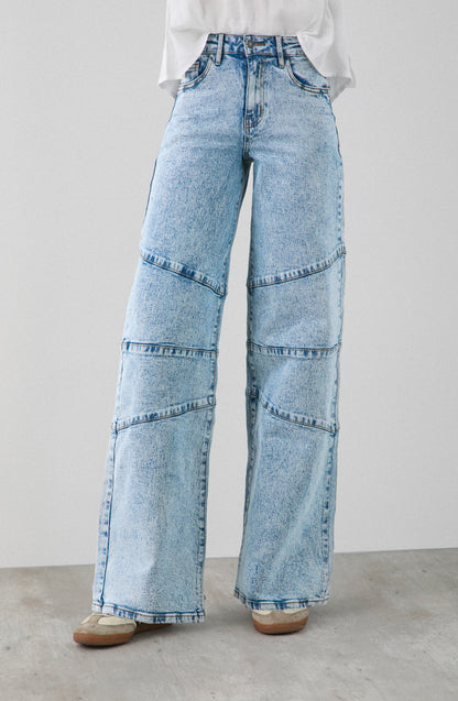 Pantalón Corte Diagonal Light Blue R