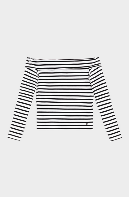 Top Manga Larga Bardot Lines