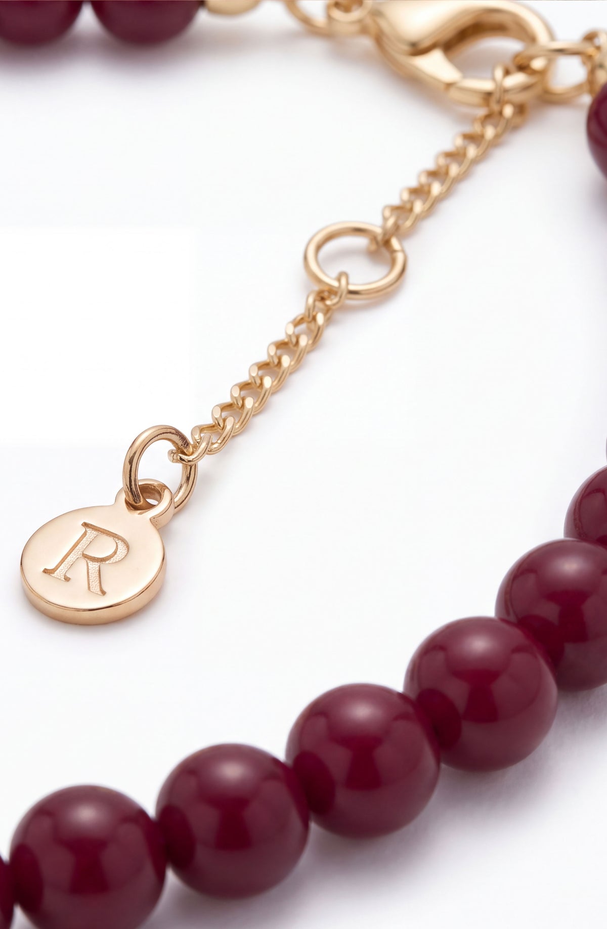 Collar Mostacillas Burgundy
