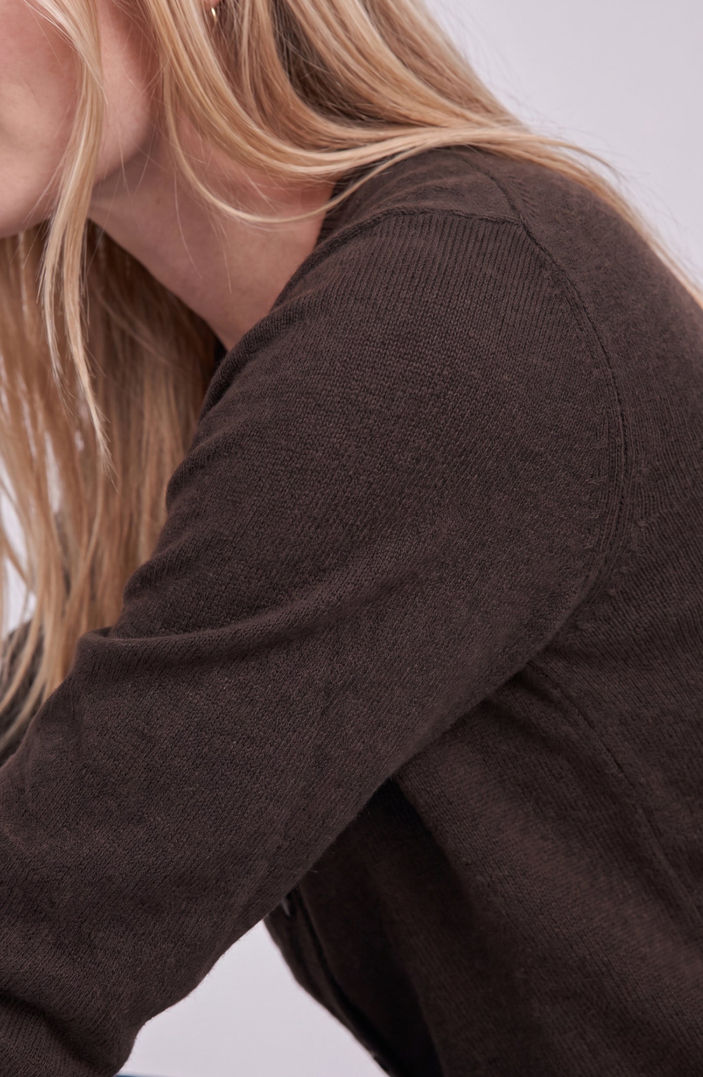 Cardigan Botones Brown