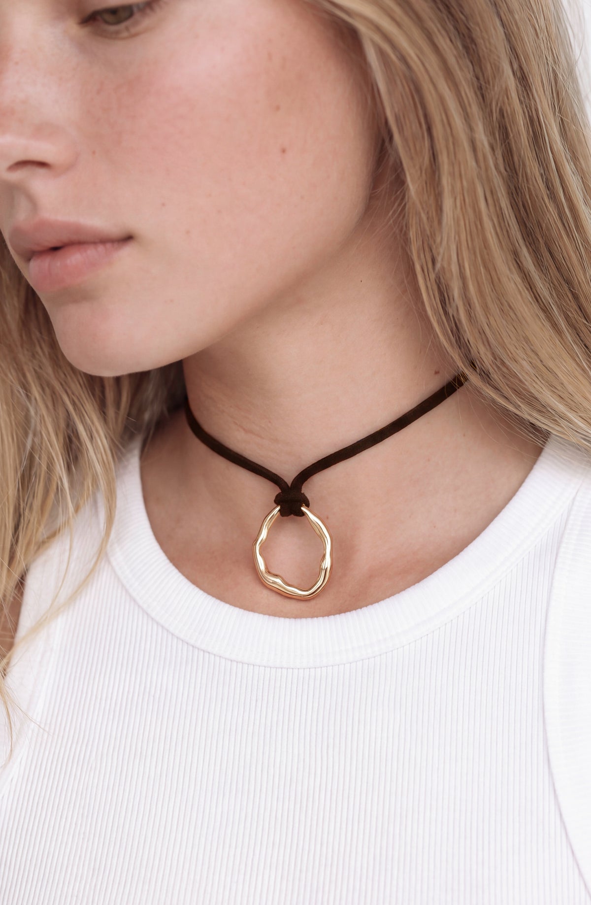Collar Charm Irregular Gold