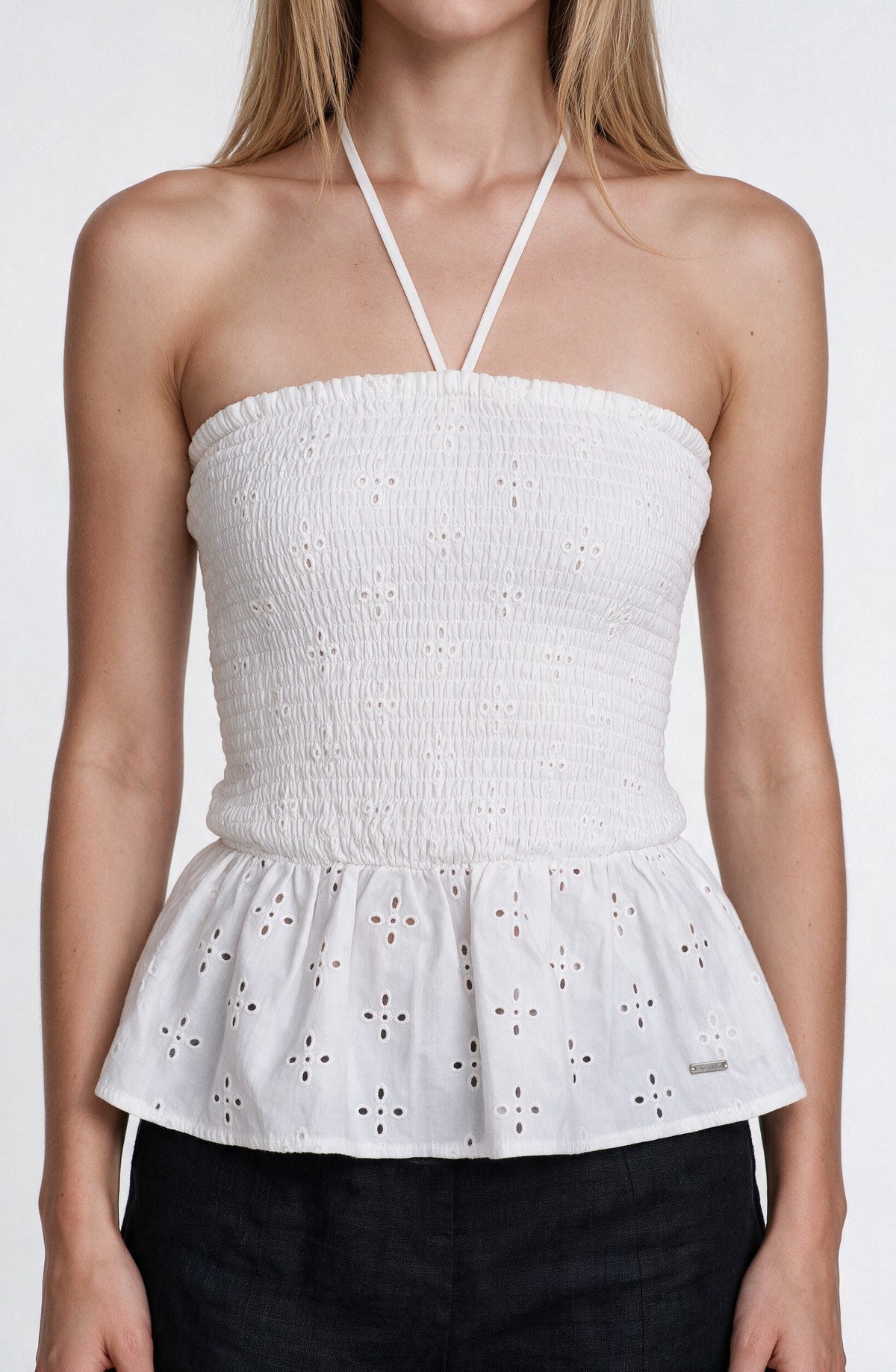 Top Panal Strapless White