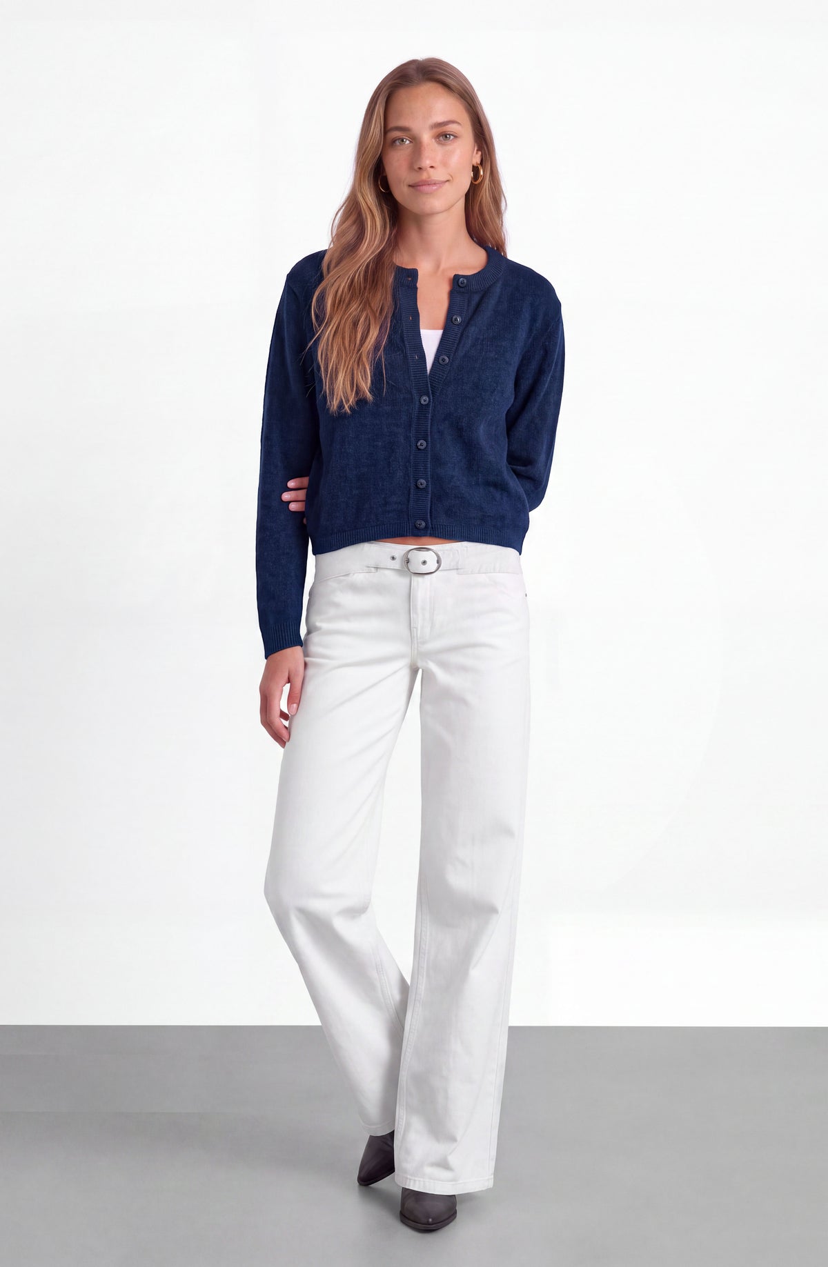Pantalón Cinturón Pretina White