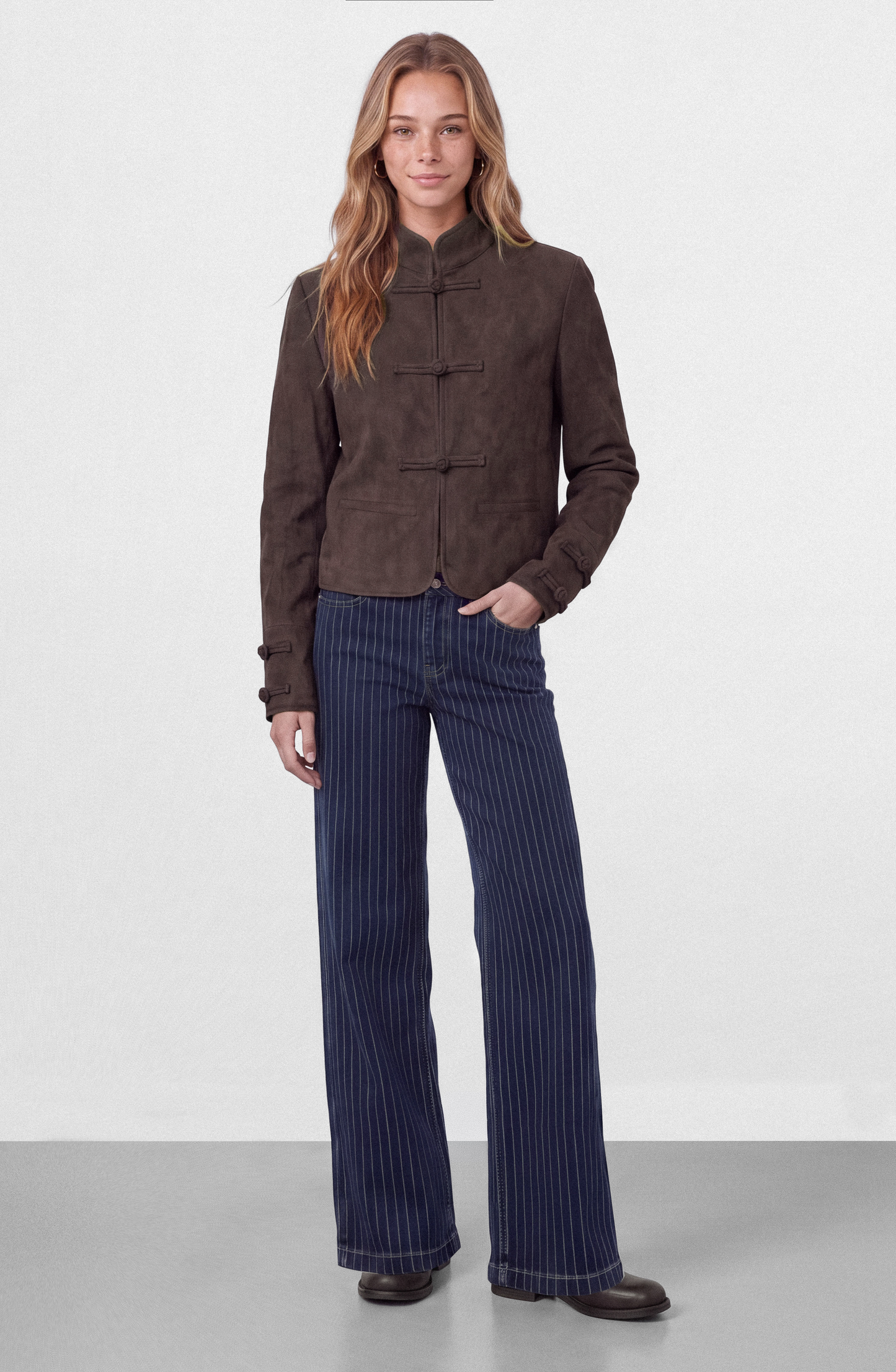 Chaqueta Suede Japo Brown