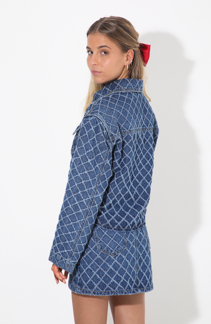 Chaqueta Rombos Blue