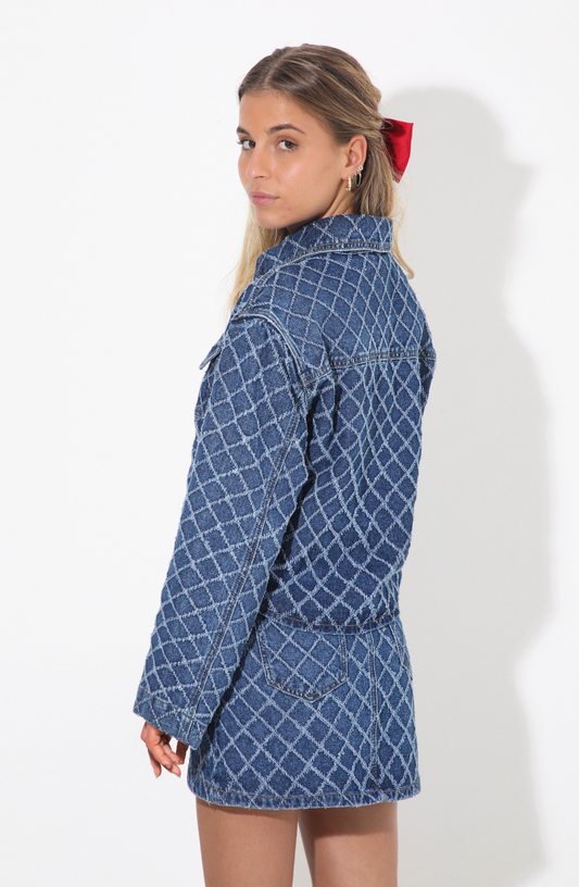 Chaqueta Rombos Blue