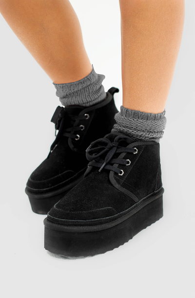 Botín Plataforma Black