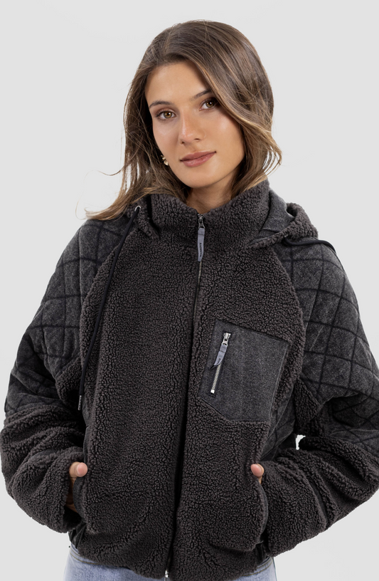 Chiporro Sherpa Quilted Grey