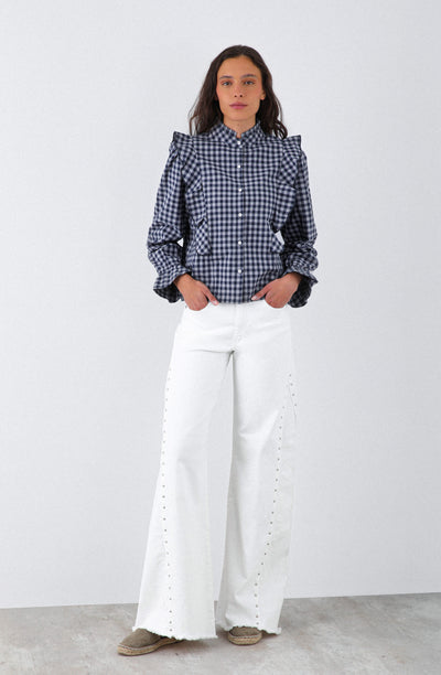 Blusa Vichy Vuelos Gray
