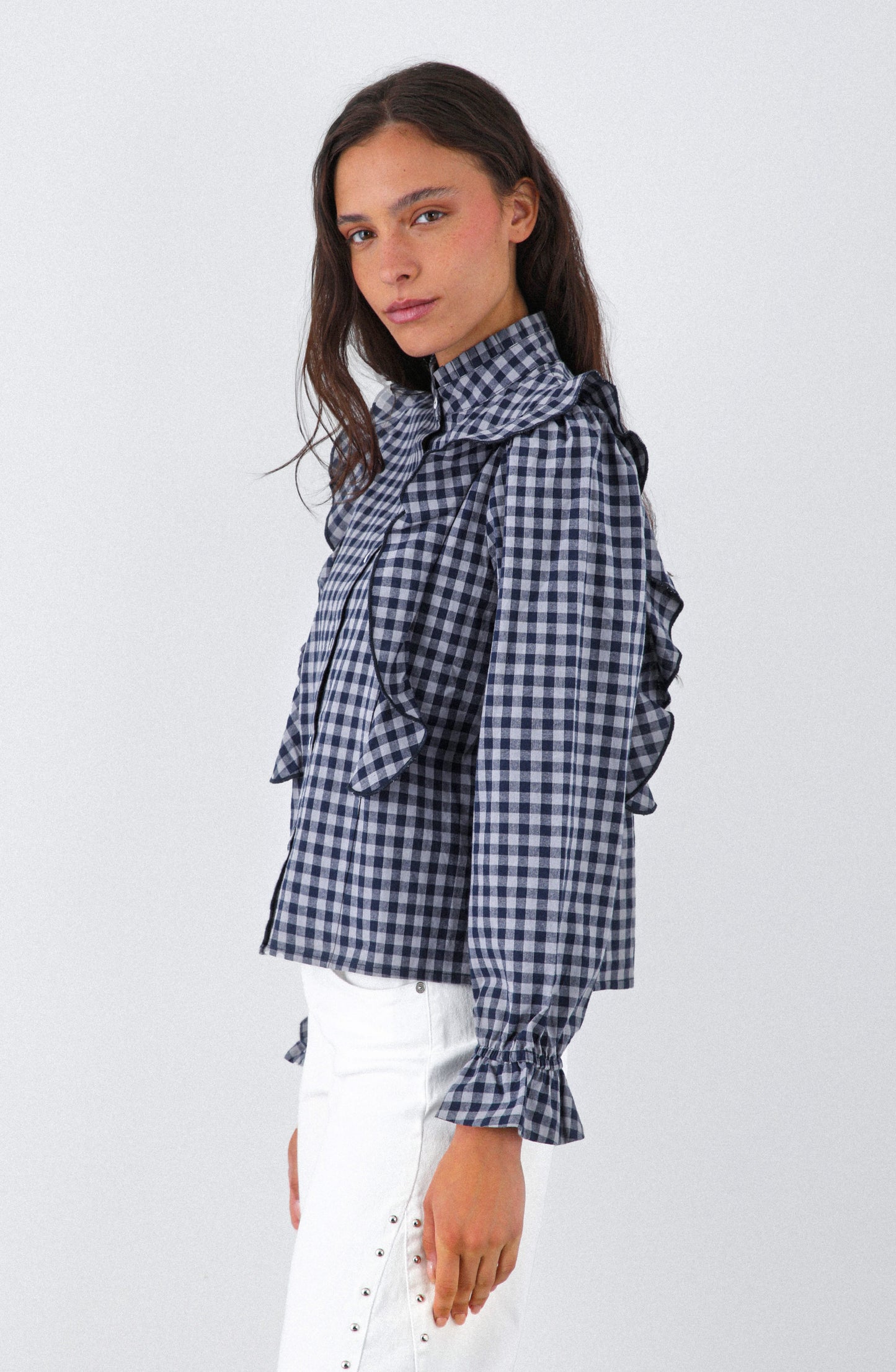 Blusa Vichy Vuelos Gray