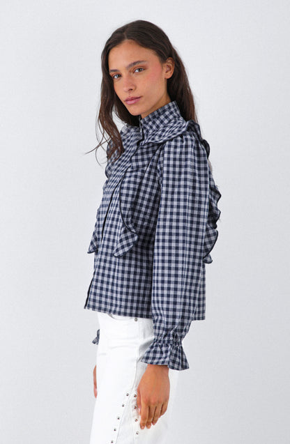 Blusa Vichy Vuelos Gray