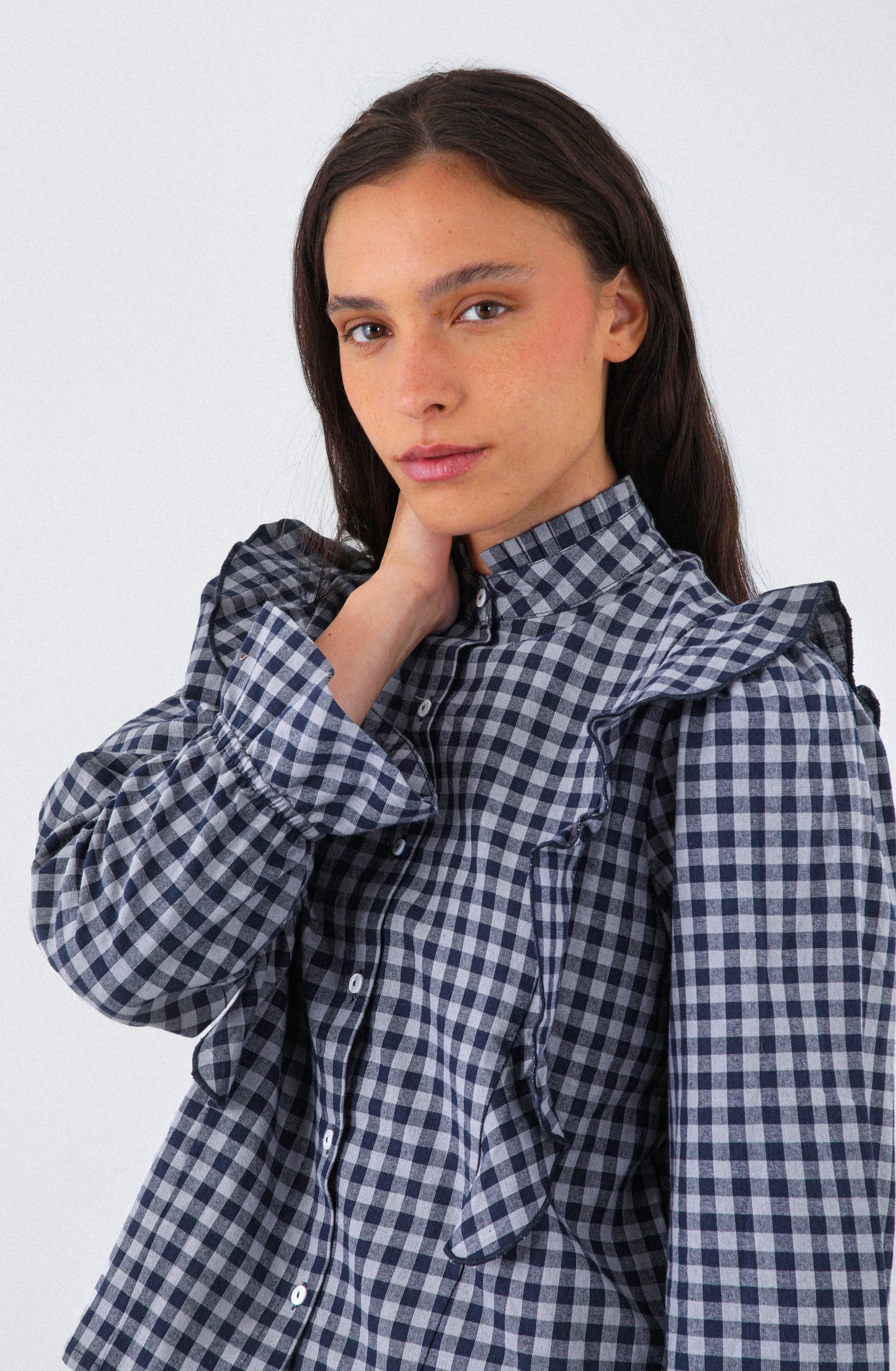 Blusa Vichy Vuelos Gray